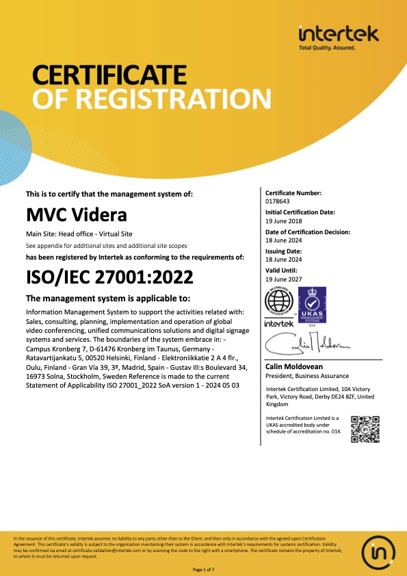 MVC Videra ISO 27001_2022_EN MVC Videra ISO 27001_2022_EN